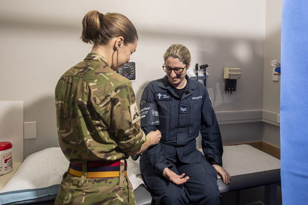 NZDF member receiving medical treatment