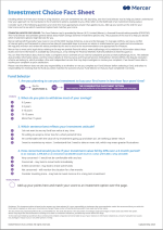 Investment Choice Fact Sheet